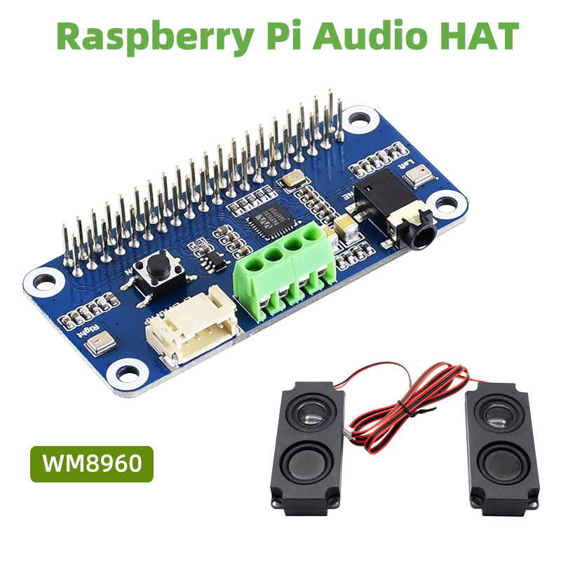 Pi Zero W Board - Ahududu Pi Hi-Fi ses kartı WM8960