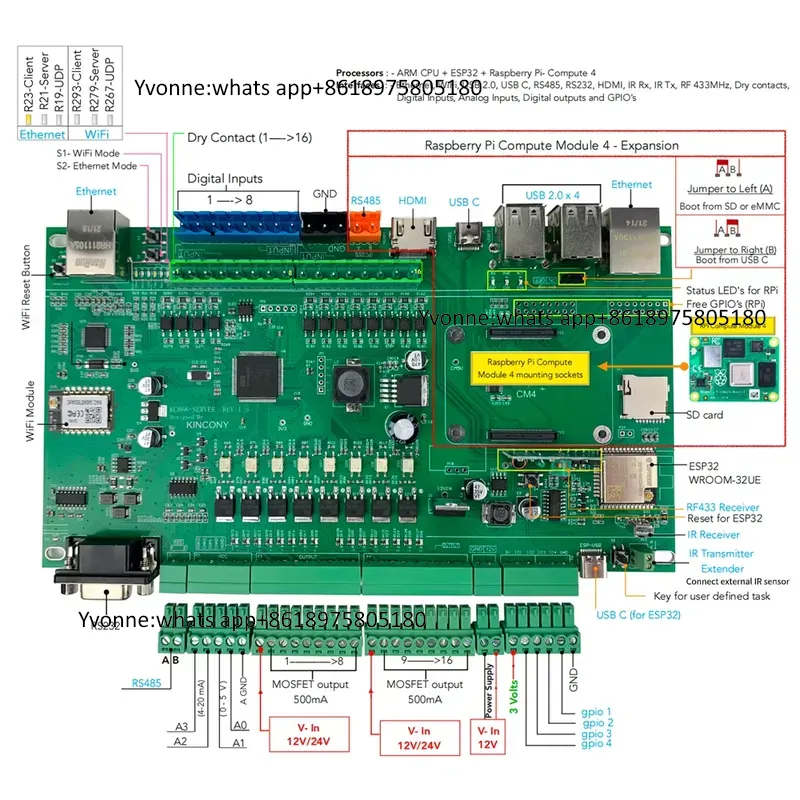 KC868-Sunucu Ethernet Wifi RS2 - Diy Home Automation Server incelemesi ve fiyatı