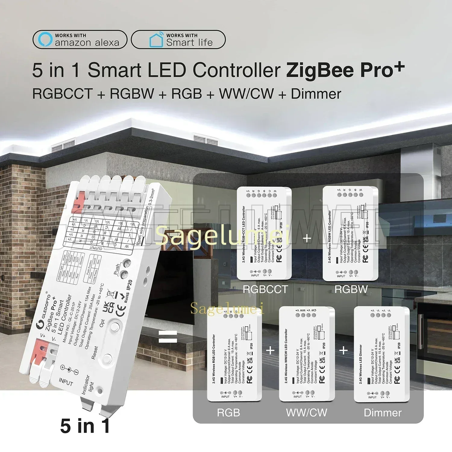 GLEDOPTO GL-C-201P/202P/203/60 - Zigbee Coordinator Stick incelemesi ve fiyatı