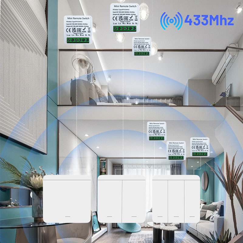 RF 433MHz Akıllı DIY Kablosuz  - Home Automation Panel Diy incelemesi ve fiyatı