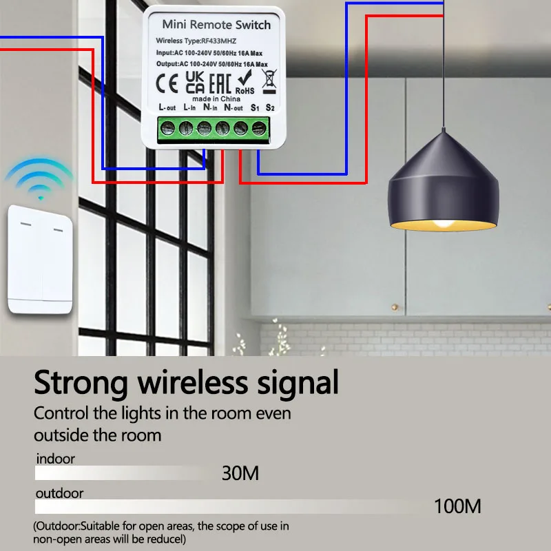 RF 433MHz Akıllı DIY Kablosuz  - Home Automation Panel Diy incelemesi ve fiyatı