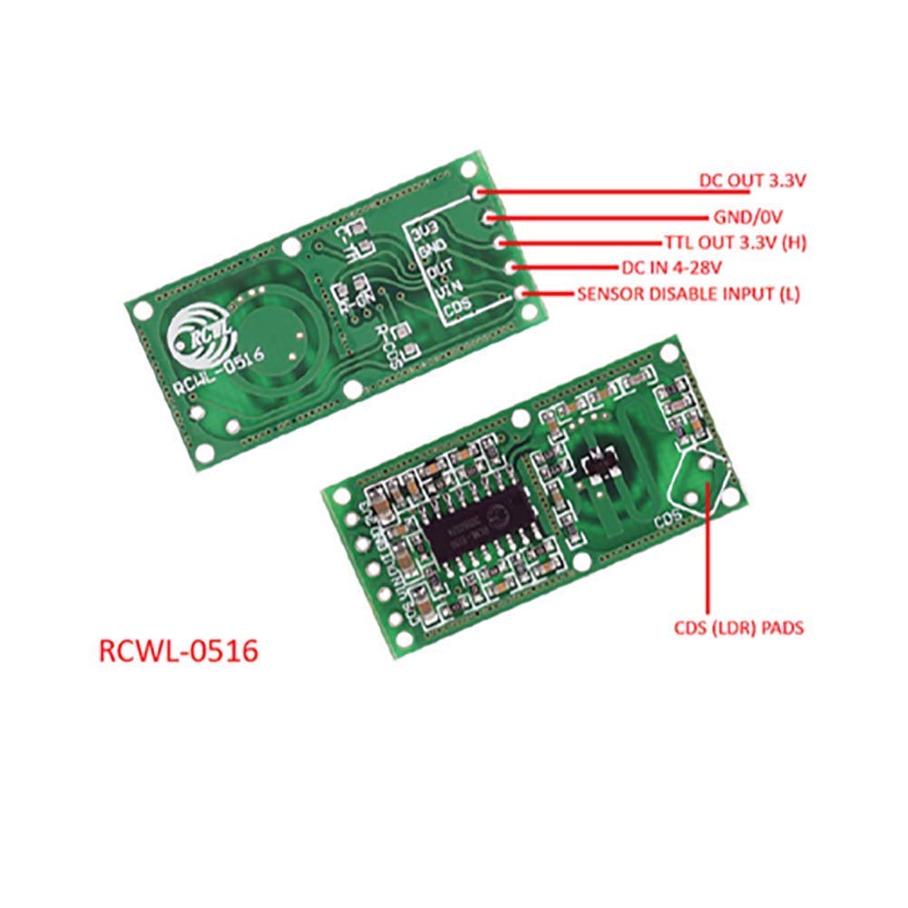 5 adet RCWL-0516 hareket algıl - Esp8266 Nodemcu Board incelemesi ve fiyatı