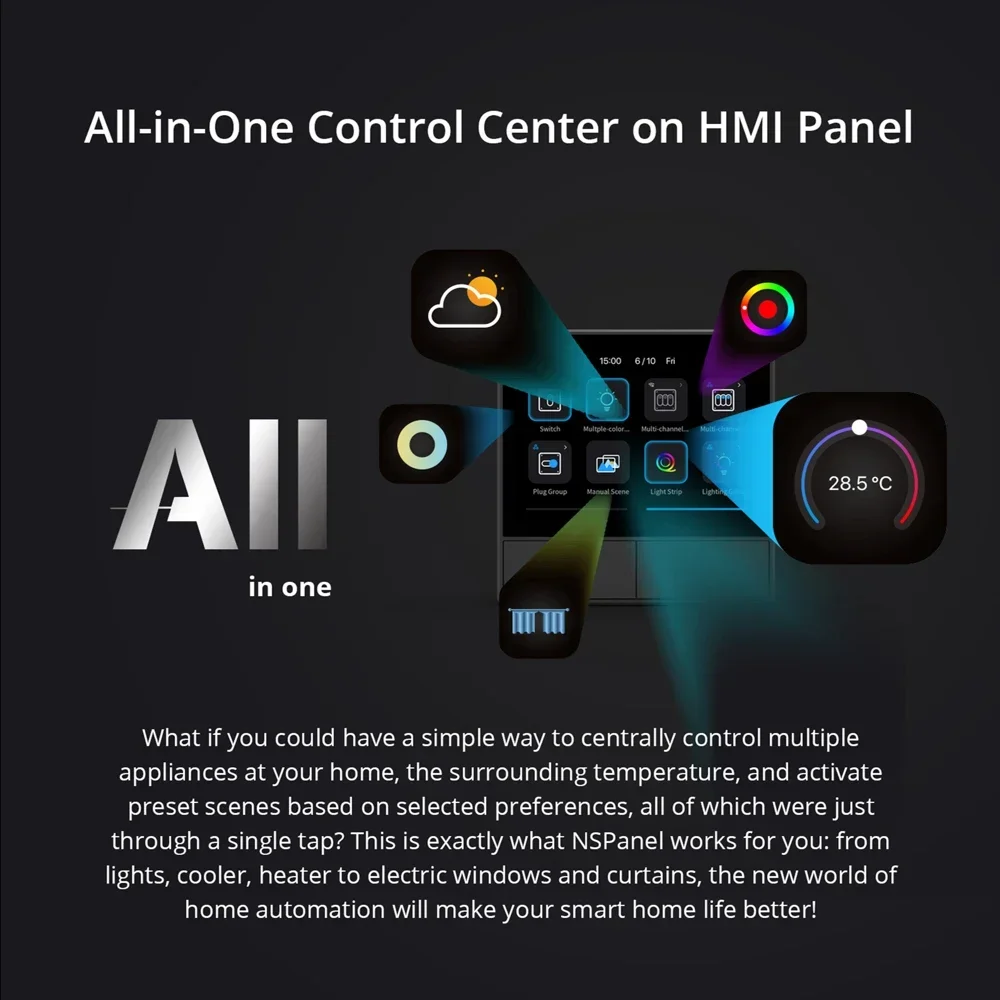 Akıllı Sahne Duvar Anahtarı AB - Home Automation Panel Diy incelemesi ve fiyatı
